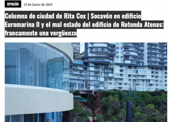 The Clinic | Columna de ciudad de Rita Cox | Socavón en edificio Euromarina ll y el mal estado del edificio de Rotonda Atenas: francamente una vergüenza
