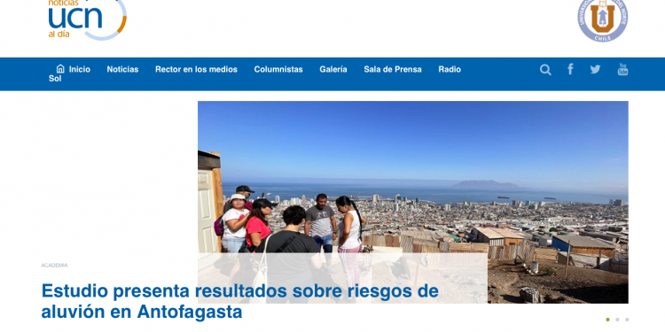 UCN | Estudio presenta resultados sobre riesgos de aluvión en Antofagasta