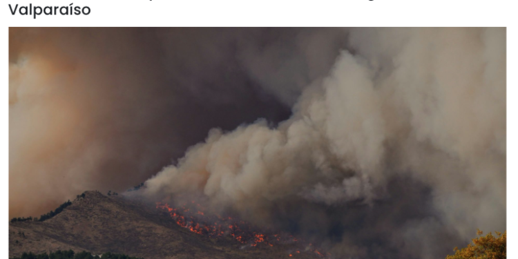 Cooperativa Ciencias | Plataforma busca prevenir catástrofes en la Región de Valparaíso