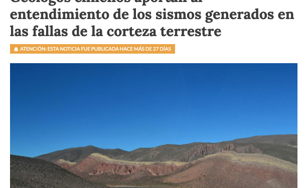 Diario Chiloé | Geólogos chilenos aportan al entendimiento de los sismos generados en las fallas de la corteza terrestre