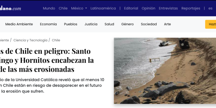 El Ciudadano | Playas de Chile en peligro: Santo Domingo y Hornitos encabezan la lista de las más erosionadas