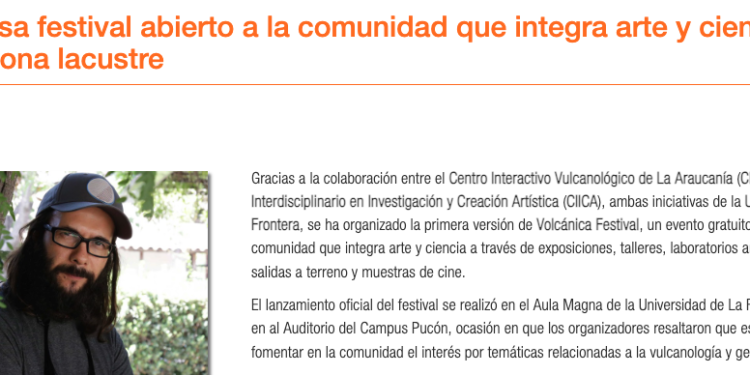 UFRO | UFRO impulsa festival abierto a la comunidad que integra arte y ciencias de la tierra en la zona lacustre